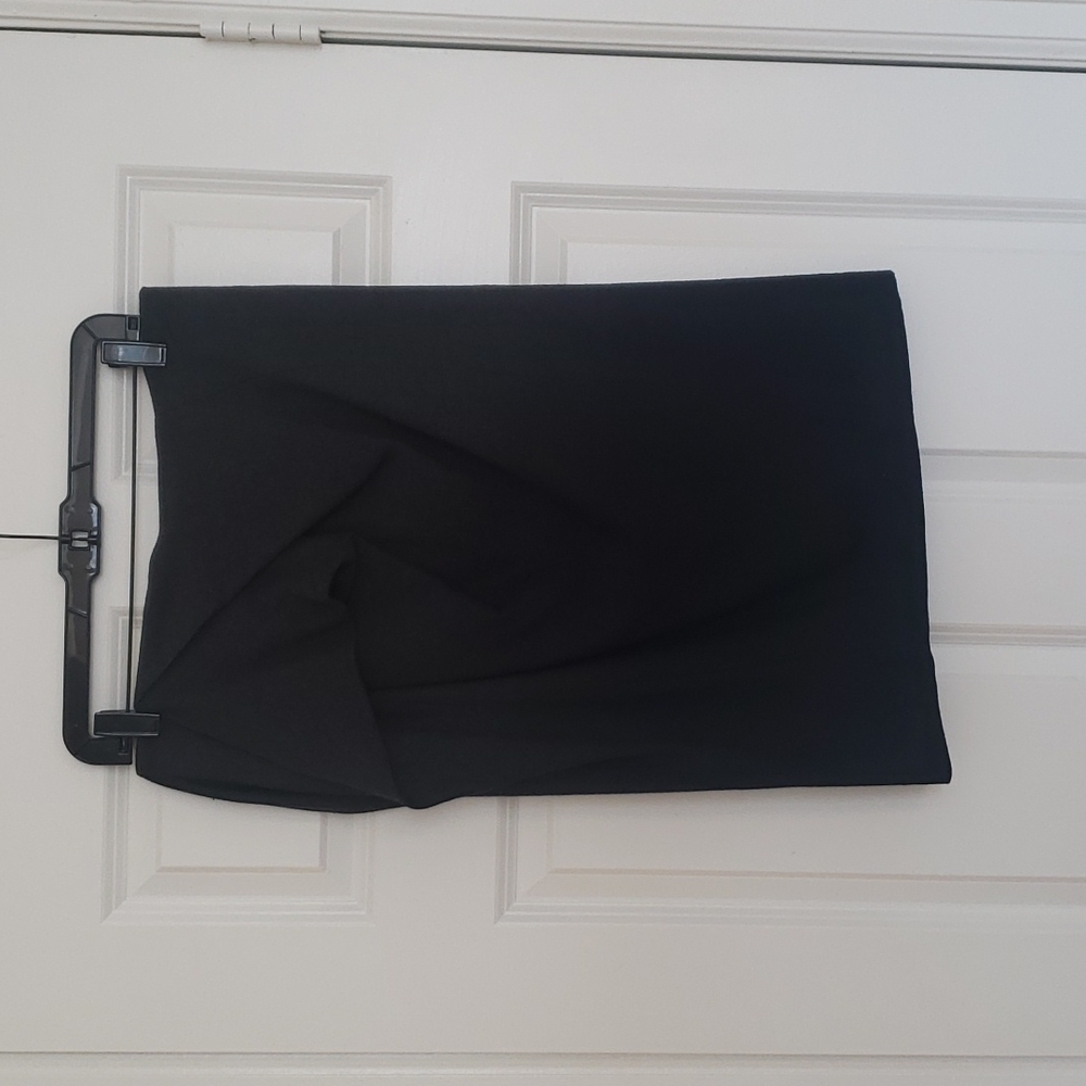 Kaylee Tankus Draped Ombre Wool Pencil Skirt